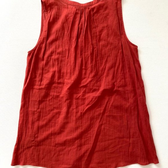 NYDJ  Lucia Lace-Up Summer Tank Top Coppertone - Picture 4 of 4